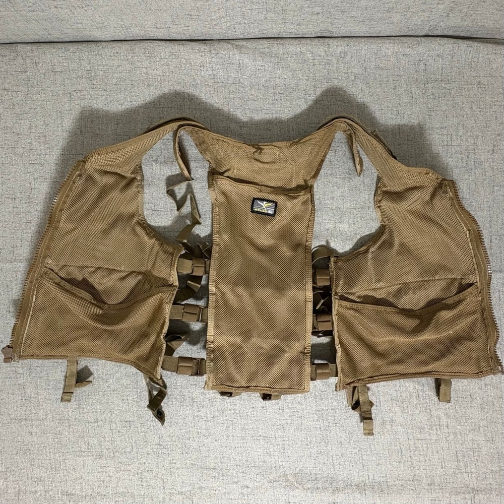 ATLAS 46 Tool Vest 5 Piece One Size Molle System Brown Adjustable Tactical - Picture 13 of 16